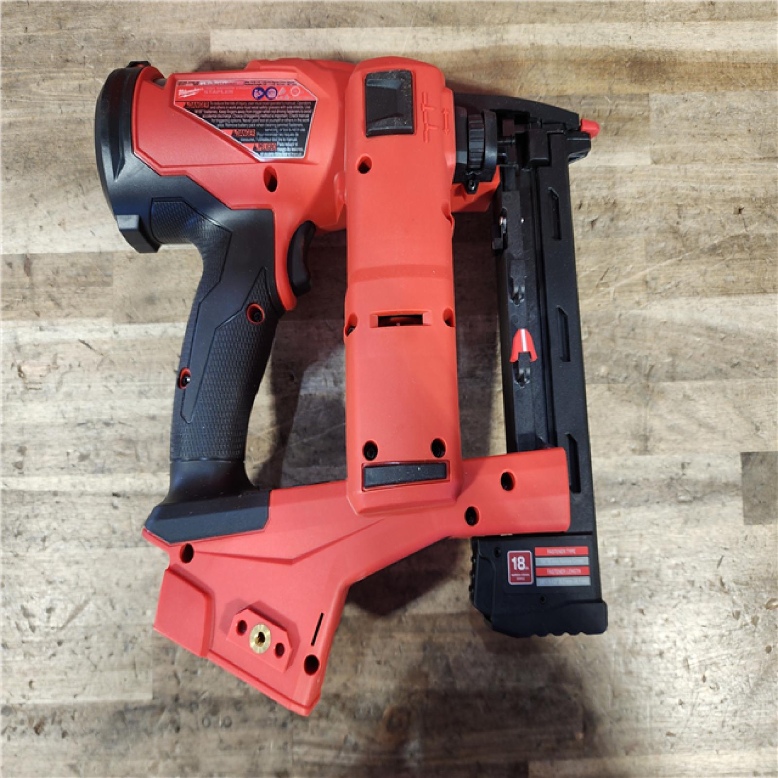 HOUSTON LOCATION - AS-IS Milwaukee FUEL 18-Volt Lithium-Ion Brushless Cordless 18-Gauge 1/4 in. Narrow Crown Stapler (Tool-Only)