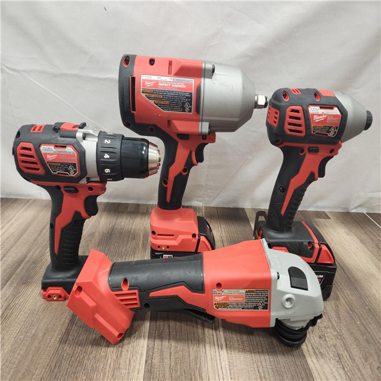 AS-IS- Milwaukee M18 18-Volt Lithium-Ion Cordless 9-Tool Combo Kit with 2-Batteries  Charger and Tool Bag