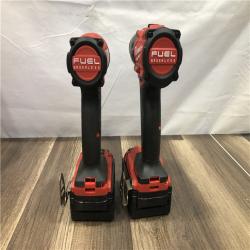 AS-IS Milwaukee FUEL 18V Lithium-Ion Brushless Cordless Hammer Drill and Impact Driver Combo Kit