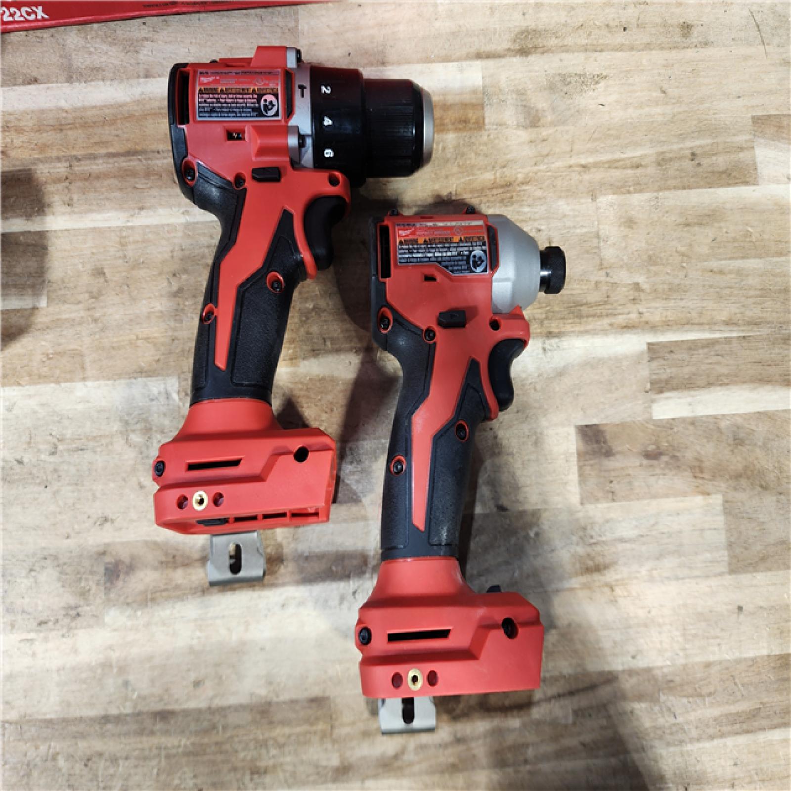 HOUSTON LOCATION - AS-IS Milwaukee 18-Volt Lithium-Ion Brushless Cordless Compact Hammer Drill/Impact Combo Kit