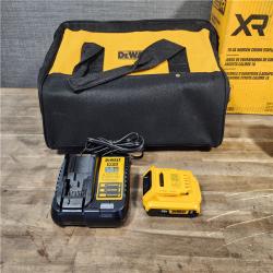 HOUSTON LOCATION - AS-IS DeWALT DCN681D1 20V MAX 18ga Cordless Brushless Narrow Crown Stapler Kit w/ BATTERY & CHARGER