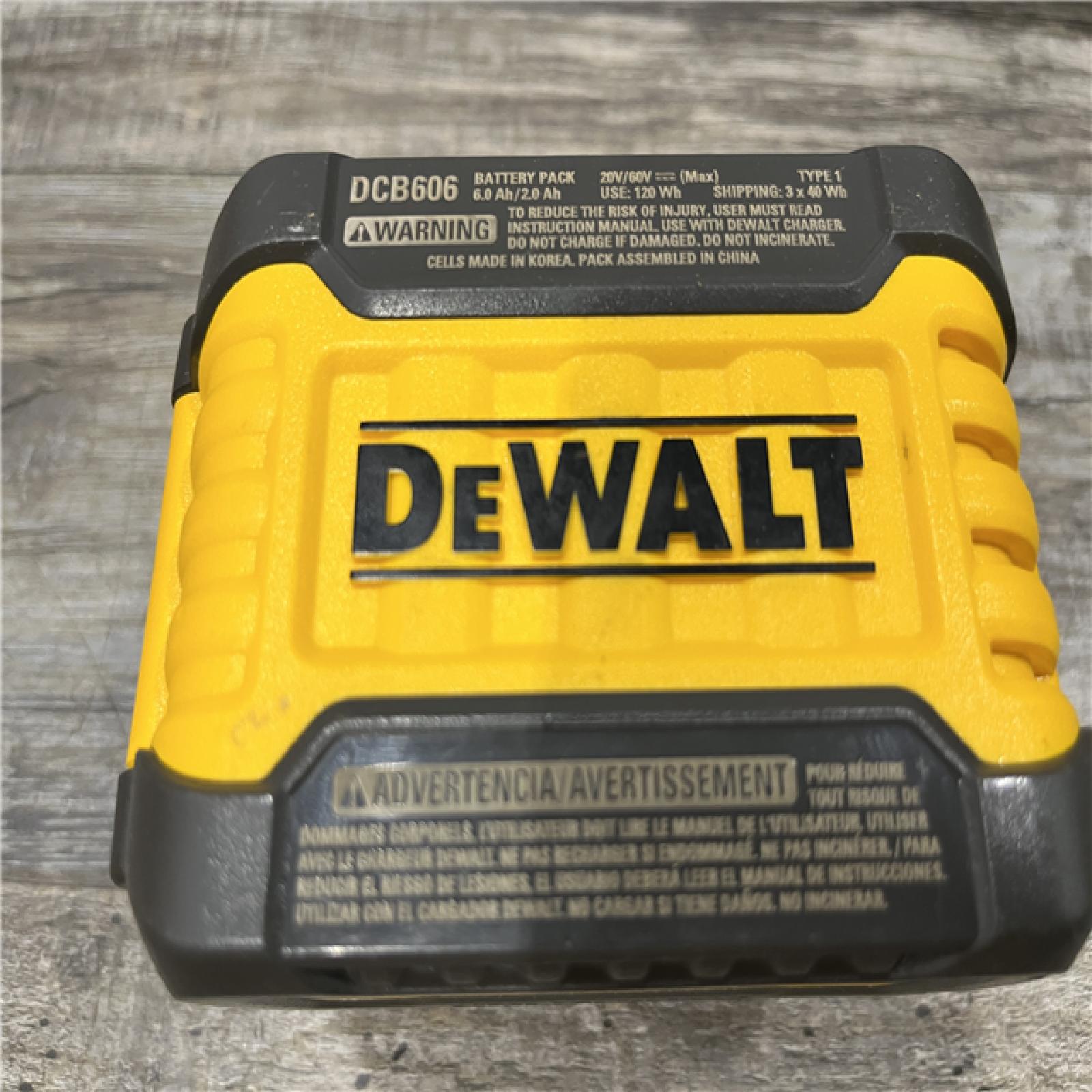 AS-IS DEWALT FLEXVOLT 20V/60V MAX Lithium-Ion 6.0Ah Battery Pack Kit
