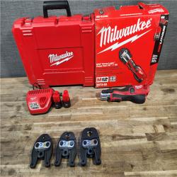 HOUSTON LOCATION - AS-IS M12 12-Volt Lithium-Ion Force Logic Cordless Press Tool Kit (3 Jaws Included) with Two 1.5 Ah Battery and Hard Case