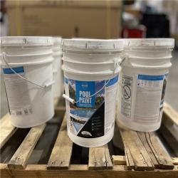 DALLAS LOCATION - Dyco Pool Paint 5 Gal. 3150 White Semi-Gloss Acrylic Exterior Paint PALLET-(6 UNITS)