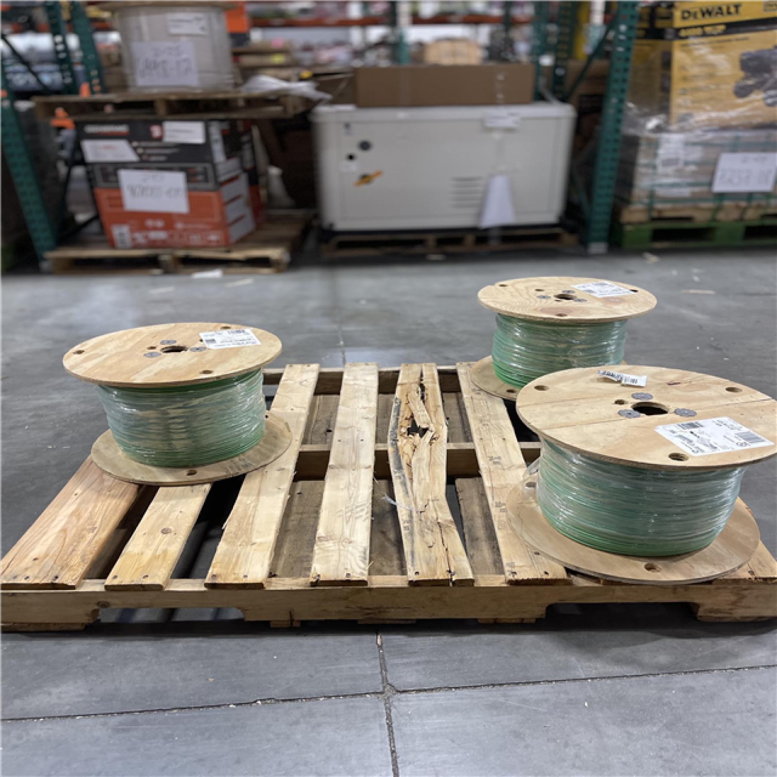 DALLAS LOCATION - AS-IS 2,500 ft. 10 Green Stranded CU XHHW Wire (SEE NOTES)