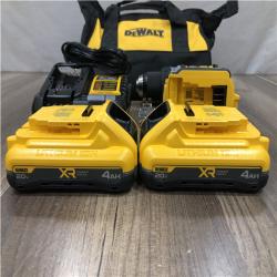 AS-IS DEWALT 20V XR Lithium-Ion Cordless Brushless 1/2 in. Drill/Driver Kit