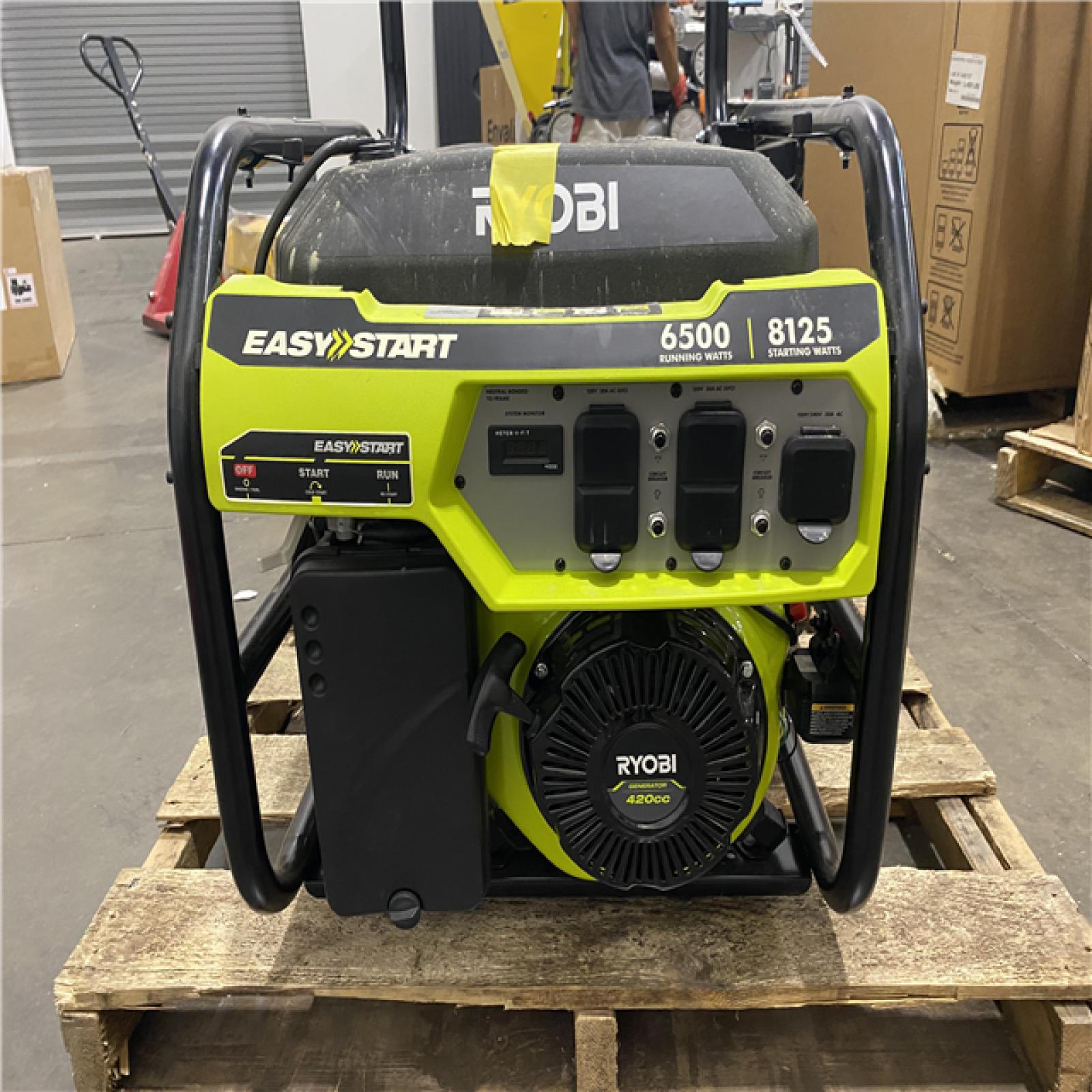 Dallas Location - As-Is RYOBI 6,500-Watt Gasoline Portable Generator