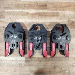 HOUSTON LOCATION - AS-IS (APPEARS LIKE NEW) Milwaukee 18V Lithium-Ion Cordless Short Throw Press Tool with 3 PEX Crimp Jaws Kit