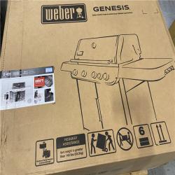 DALLAS LOCATION - Weber Genesis E-435 4-Burner Natural Gas Grill in Black with Side Burner