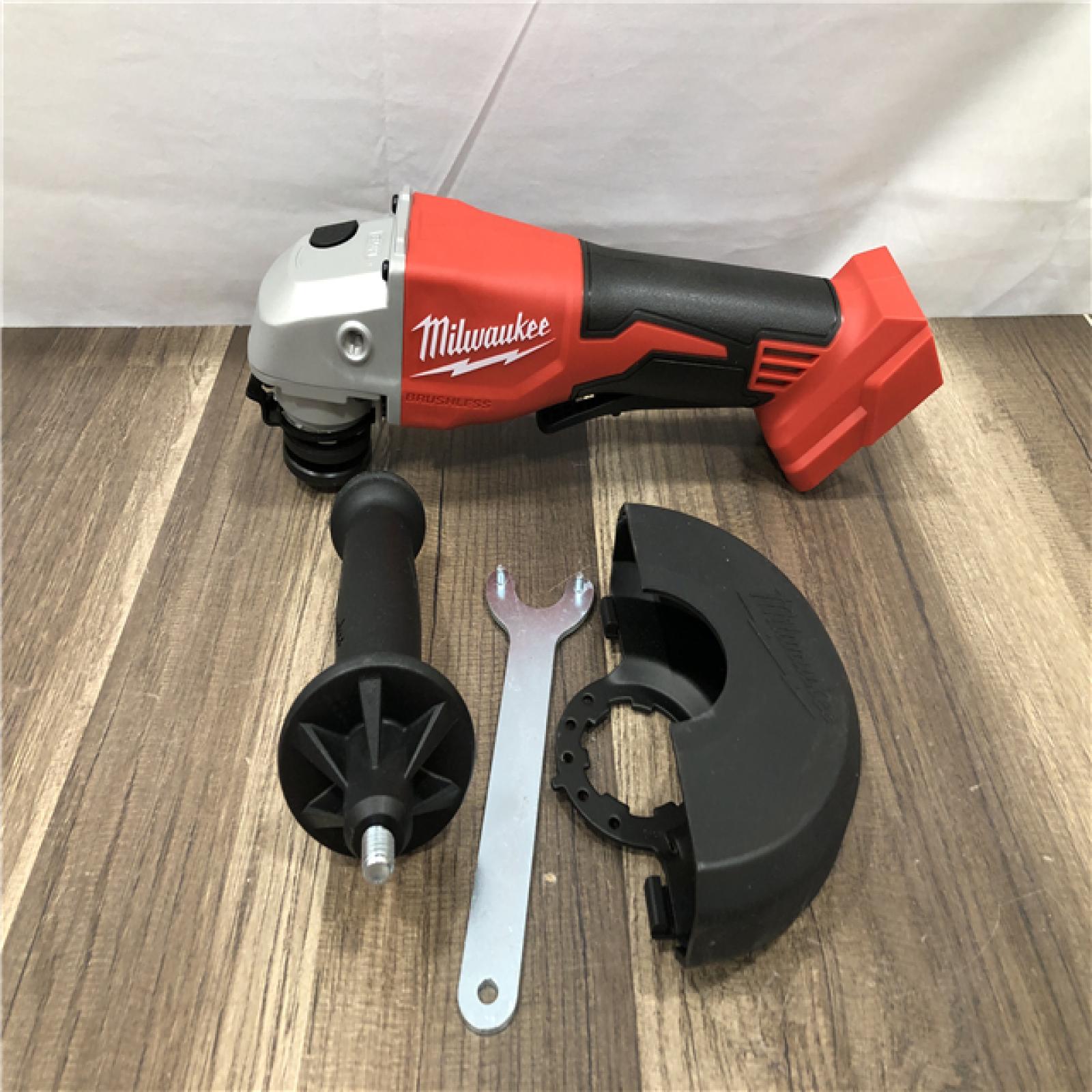 AS-IS Milwaukee 18V Lithium-Ion Brushless Cordless 4-1/2 in./5 in. Grinder w/Paddle Switch (Tool-Only)