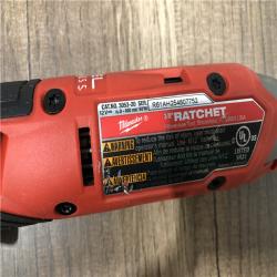 AS-IS Milwaukee M12 FUEL 12V Lithium-Ion Compact 3/8 in. Cordless Ratchet (Tool-Only)