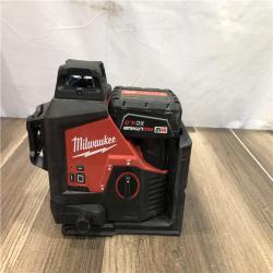 AS-IS Milwaukee  12-Volt Lithium-Ion Cordless Green 250 ft. 3-Plane Laser Level Kit