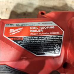 HOUSTON LOCATION - AS - IS Milwaukee FUEL 18-Volt Lithium-Ion Brushless Cordless Coil Roofing Nailer (Tool Only)