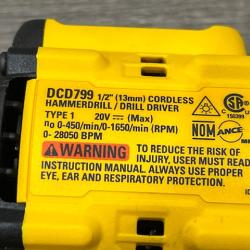 AS-IS DEWALT ATOMIC 20V Lithium-Ion Cordless 1/2 in. Hammer Drill Kit