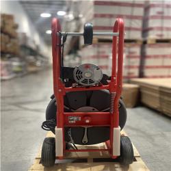 DALLAS LOCATION- AS-IS RIGID K-750 Auger Drum Machine with Autofeed And Gloves (DRAIN SNAKE NOT INCLUDED)