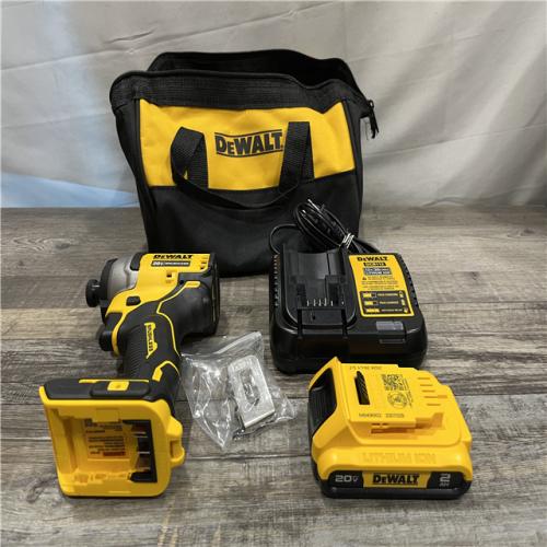 AS-IS DEWALT Atomic 20V Max Lithium-Ion Brushless Cordless Compact 1/4 in. Impact Driver Kit