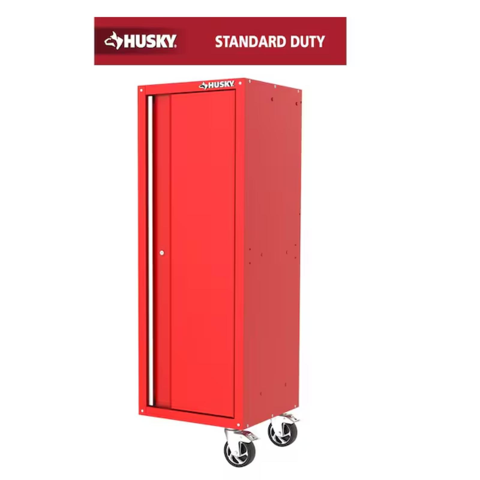 DALLAS LOCATION - Husky Modular 20 in. W x 20 in. D Standard Duty 3-Shelf Red Rolling Side Tool Chest (2 UNITS)