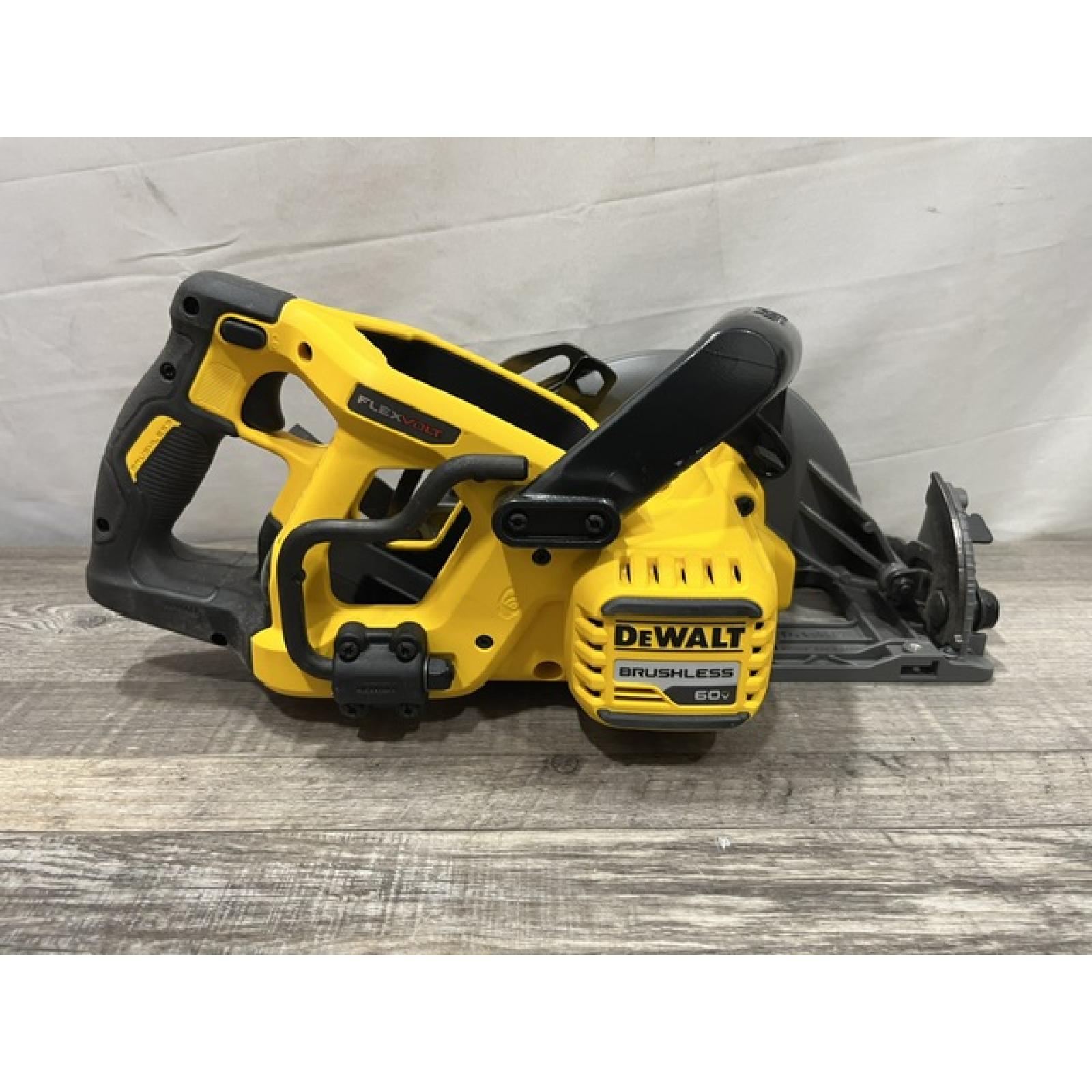 AS-IS DEWALT FLEXVOLT 60V MAX Cordless Brushless 7-1/4 in. Wormdrive Style Circular Saw (Tool Only)
