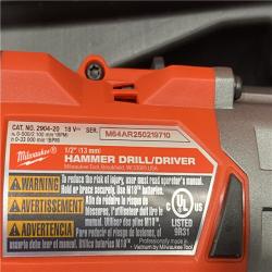 AS-IS Milwaukee FUEL 18V Lithium-Ion Brushless Cordless Hammer Drill and Impact Driver Combo Kit