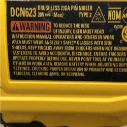 AS-IS DEWALT ATOMIC 20V MAX Lithium Ion Cordless 23 Gauge Pin Nailer (Tool Only)
