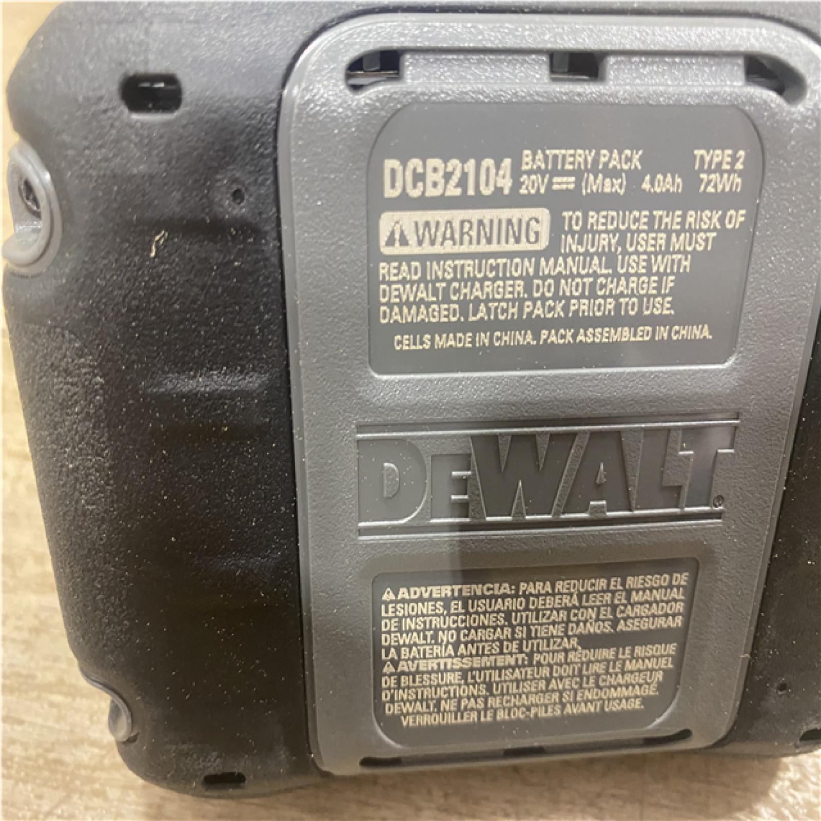 AS-IS DEWALT 20V MAX Lithium-Ion Starter Kit with 4.0 Ah and 5.0 Ah Batteries and Charger