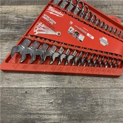 NEW - Milwaukee SAE Ratcheting Combination Wrench Set (15-Piece)
