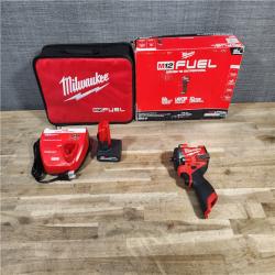 HOUSTON LOCATION - AS-IS M12 FUEL 12V Li-Ion Brushless Cordless Stubby 3/8 in. Impact Wrench Kit W/(1) 5.0 Ah High Output Battery