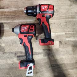 HOUSTON LOCATION - AS-IS Milwaukee 18V Cordless Brushed 2-Tool Drill/Driver and Impact Driver Kit