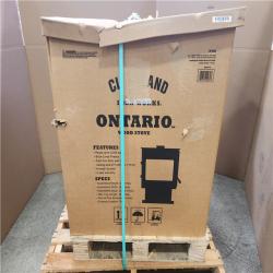 Phoenix NEW CLEVELAND IRON WORKS Heats up to 2 000 sq. ft. Ontario Wood Stove - Black (SEALED)