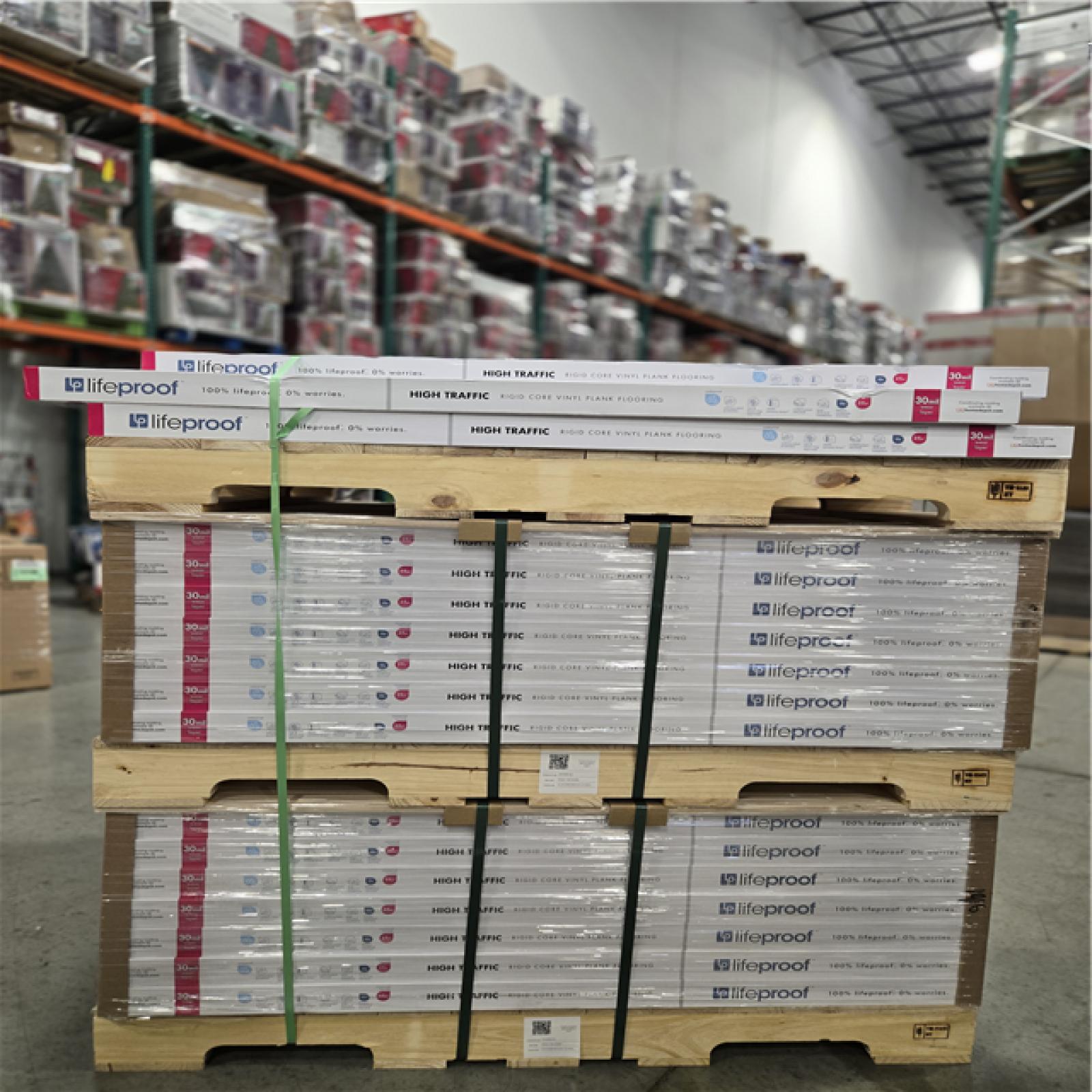 DALLAS LOCATION- Lifeproof Fresh Oak 30 MIL x 8.7 in. W x 48 in. L Click Lock Waterproof Luxury Vinyl Plank Flooring (20.1 sq. ft./case) PALLET-(66 UNITS)