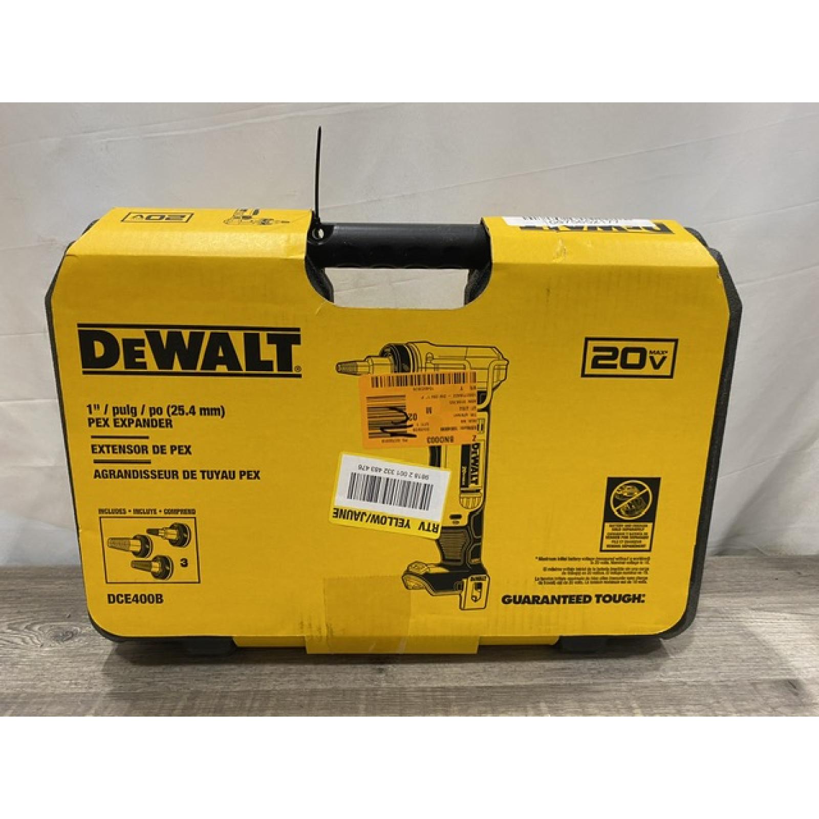NEW - DEWALT 20V MAX Cordless 1 in. PEX Expansion Tool Kit
