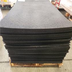 Phoenix NEW TrafficMaster All Purpose Black 3 ft. x 4 ft. Pebble Look Rubber Indoor/Outdoor Utility Mat Pallet (43-Mats