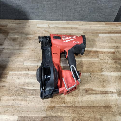 HOUSTON LOCATION - AS - IS Milwaukee FUEL 18-Volt Lithium-Ion Brushless Cordless Coil Roofing Nailer (Tool Only)