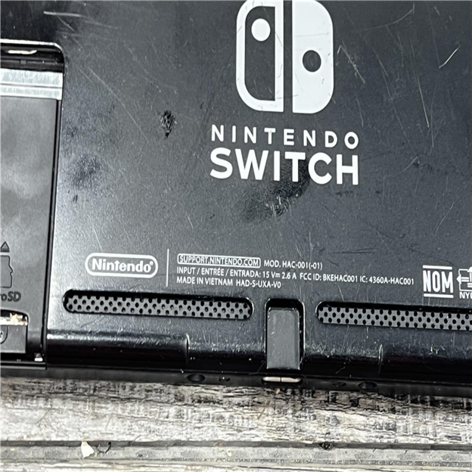 AS-IS Nintendo Switch with Neon Blue and Neon Red Joy-Con