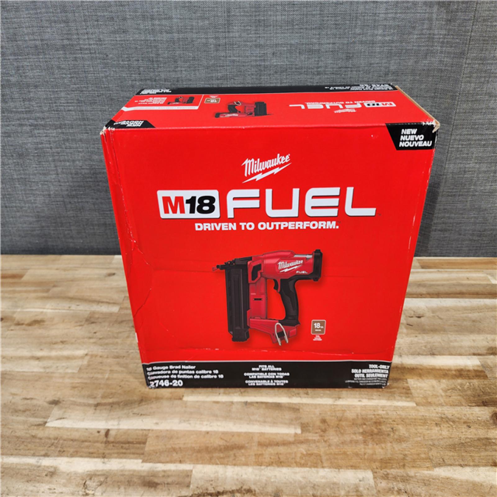 HOUSTON LOCATION - AS-IS (NEW) Milwaukee FUEL 18-Volt Lithium-Ion Brushless Cordless Gen II 18-Gauge Brad Nailer (Tool-Only)