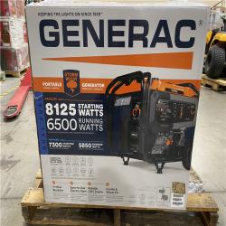 Dallas Location - As-Is Generac 8125/6500-Watt Dual Fuel Portable Generator