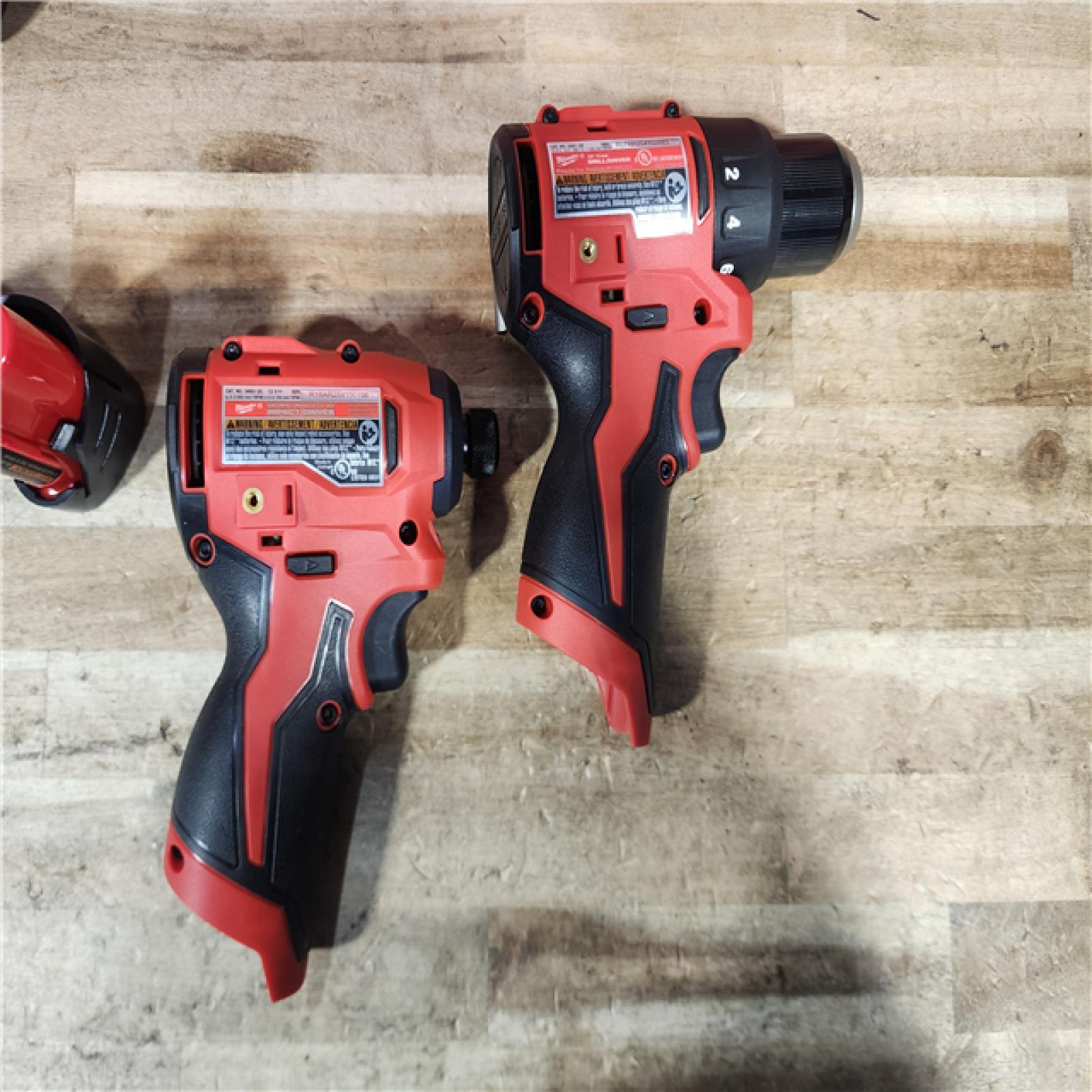 HOUSTON LOCATION - AS - IS Milwaukee 12-Volt Lithium-Ion Brushless Cordless Subcompact Drill and Impact Driver Combo Kit
