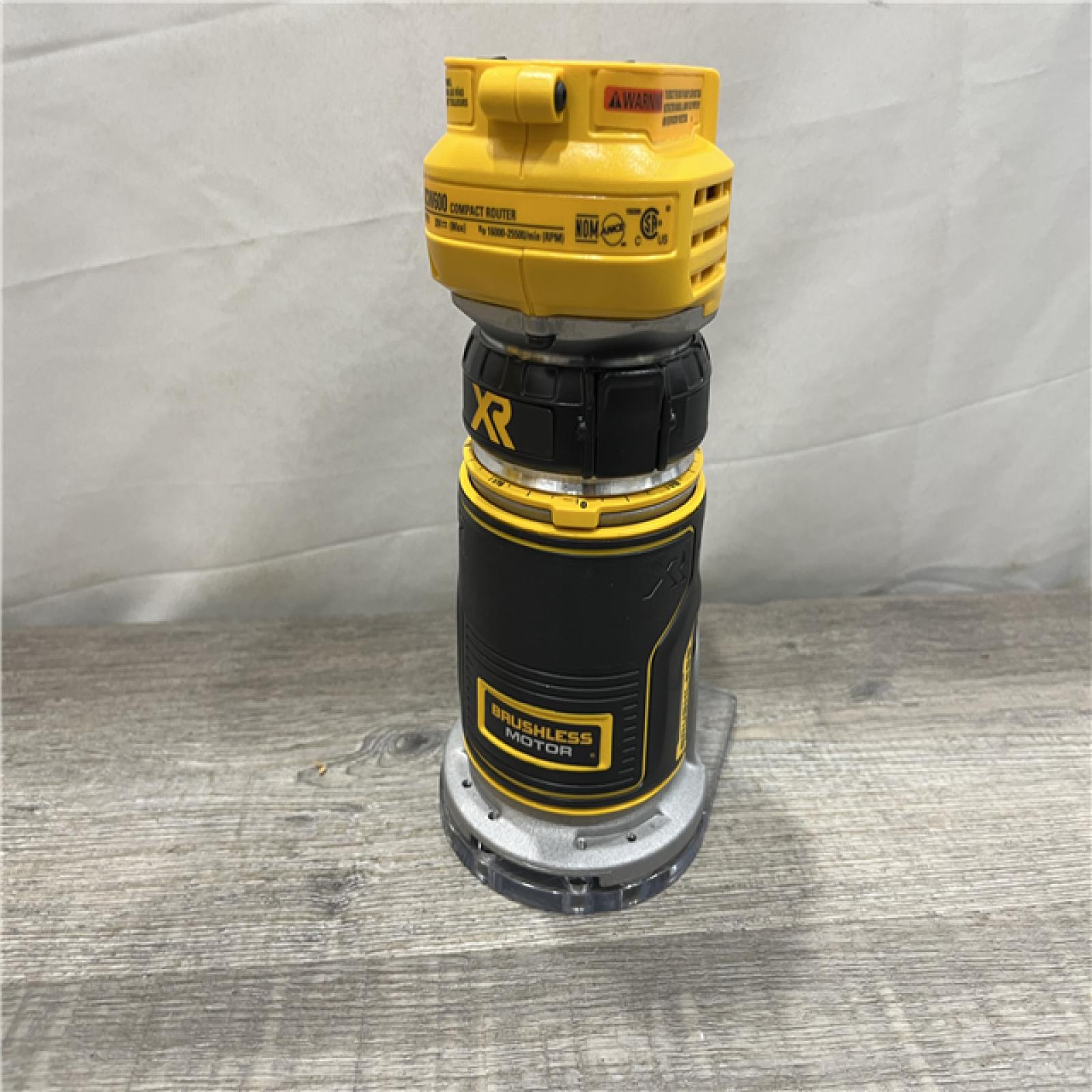 AS-IS DEWALT 20V MAX XR Cordless Brushless Fixed Base Compact Router (Tool Only)