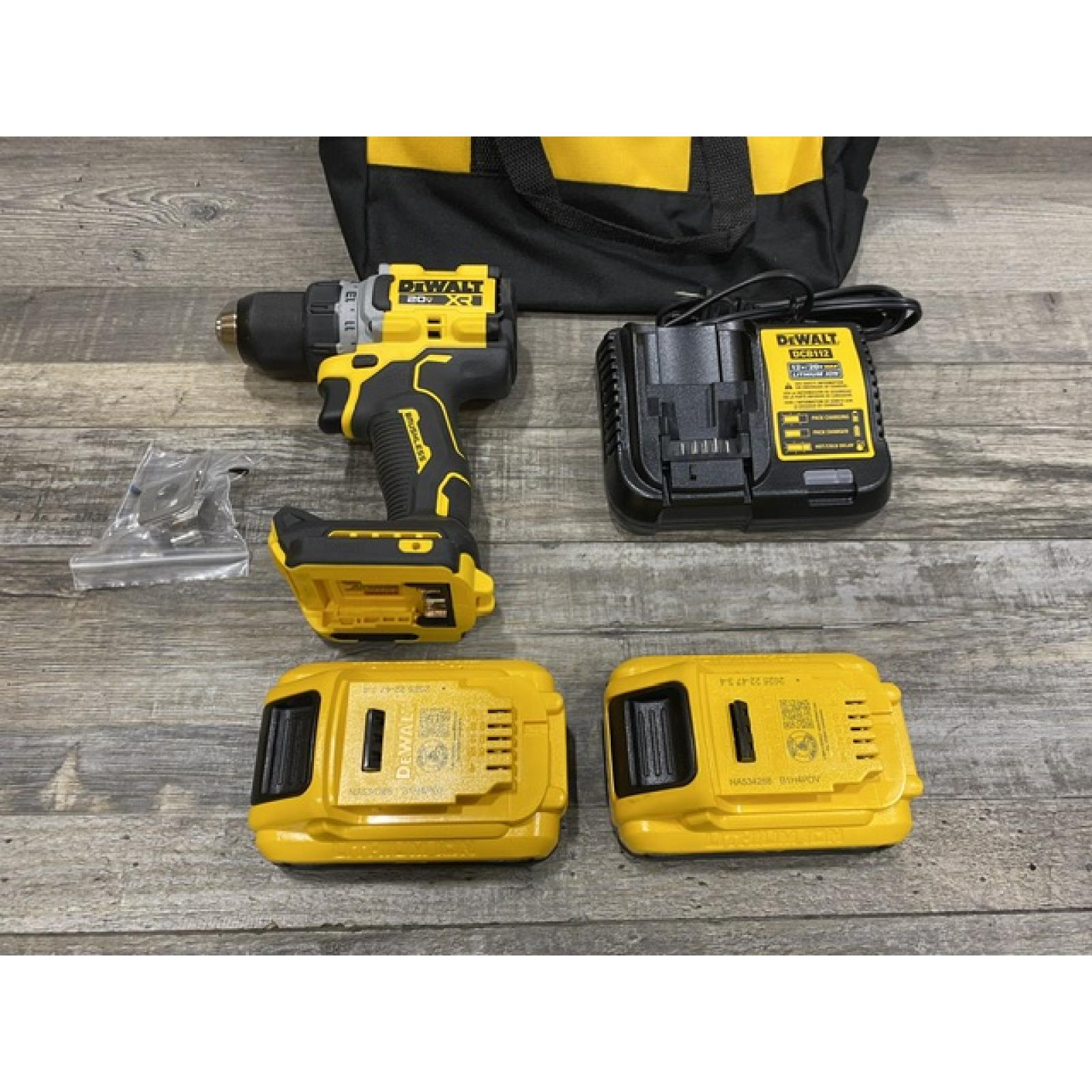 AS-IS DEWALT 20V XR Lithium-Ion Cordless Brushless 1/2 in. Drill/Driver Kit