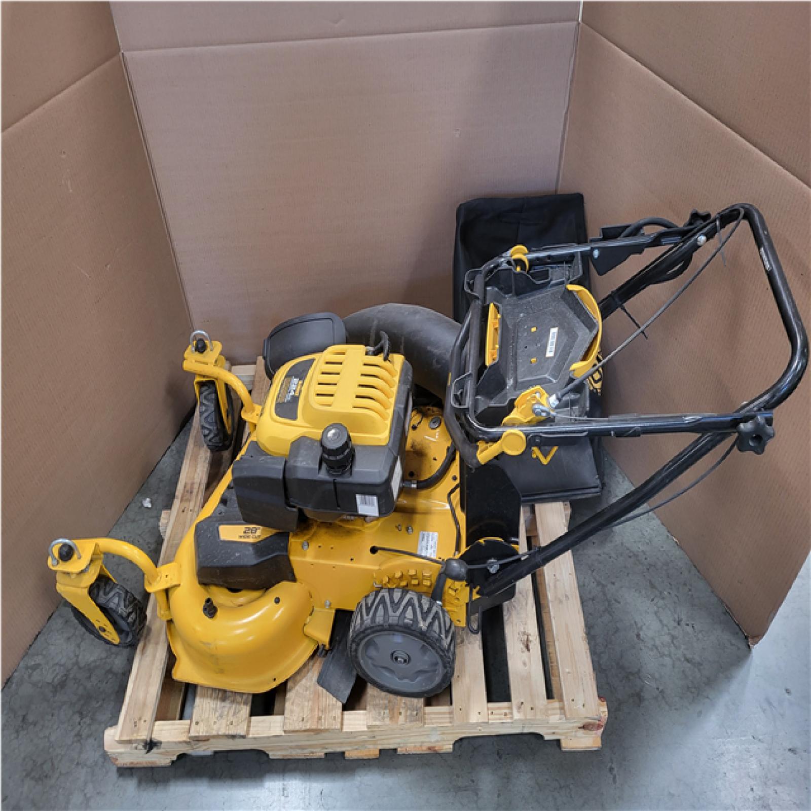 CALIFORNIA AS-IS DEWALT 28 INCH LAWN MOWER