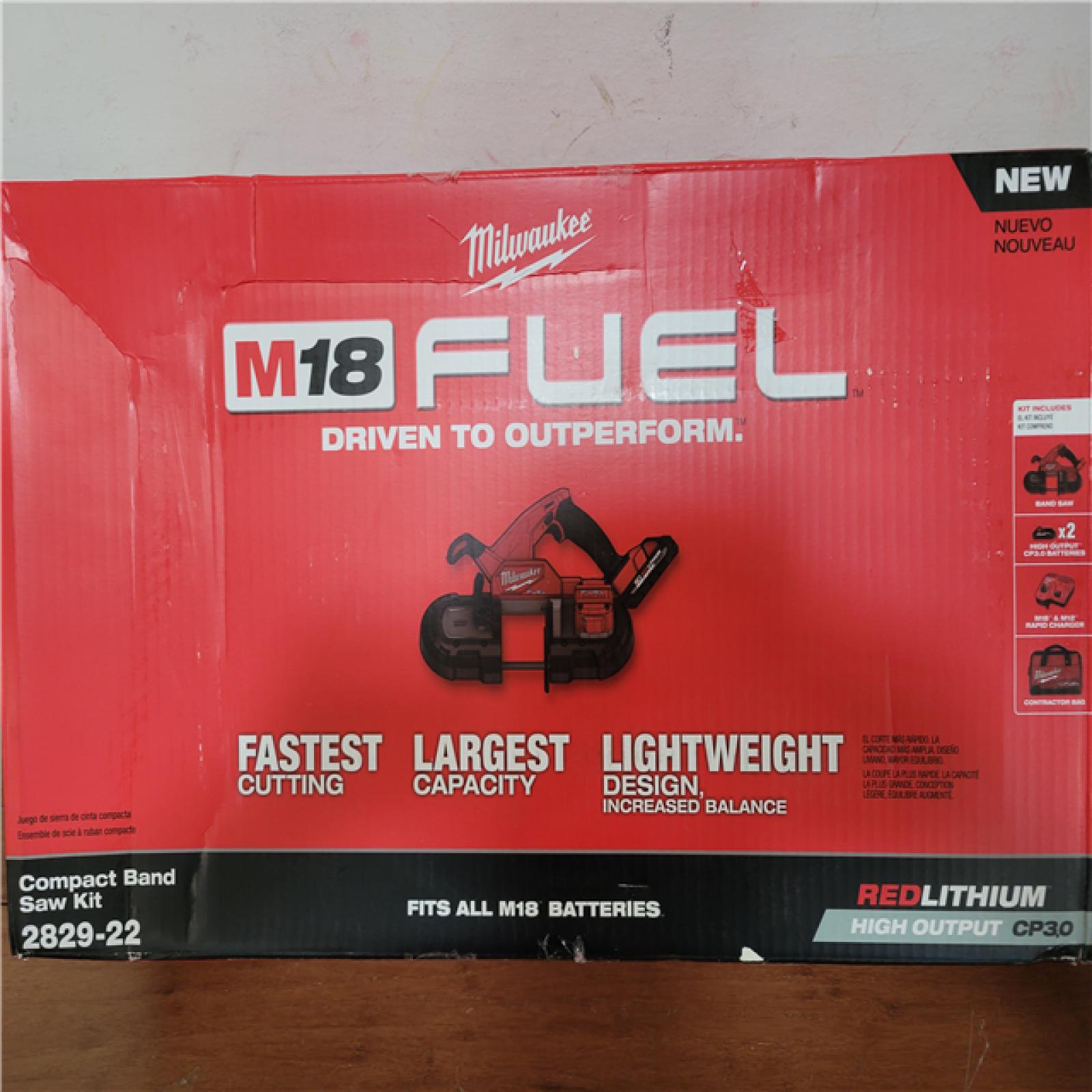 California AS-IS Milwaukee Compact Band Saw Kit  includes (1) Charger (No Battery)