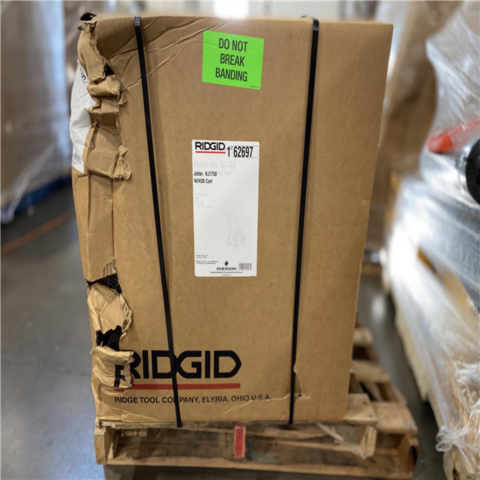 DALLAS LOCATION -RIDGID 62697 KJ-1750-C Water Jetter Drain Cleaner with Cart
