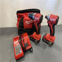 AS-IS - Milwaukee M18 Compact Brushless 2-Tool Combo Kit