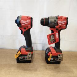 AS-IS- Milwaukee FUEL 18V Lithium-Ion Brushless Cordless Hammer Drill and Impact Driver Combo Kit
