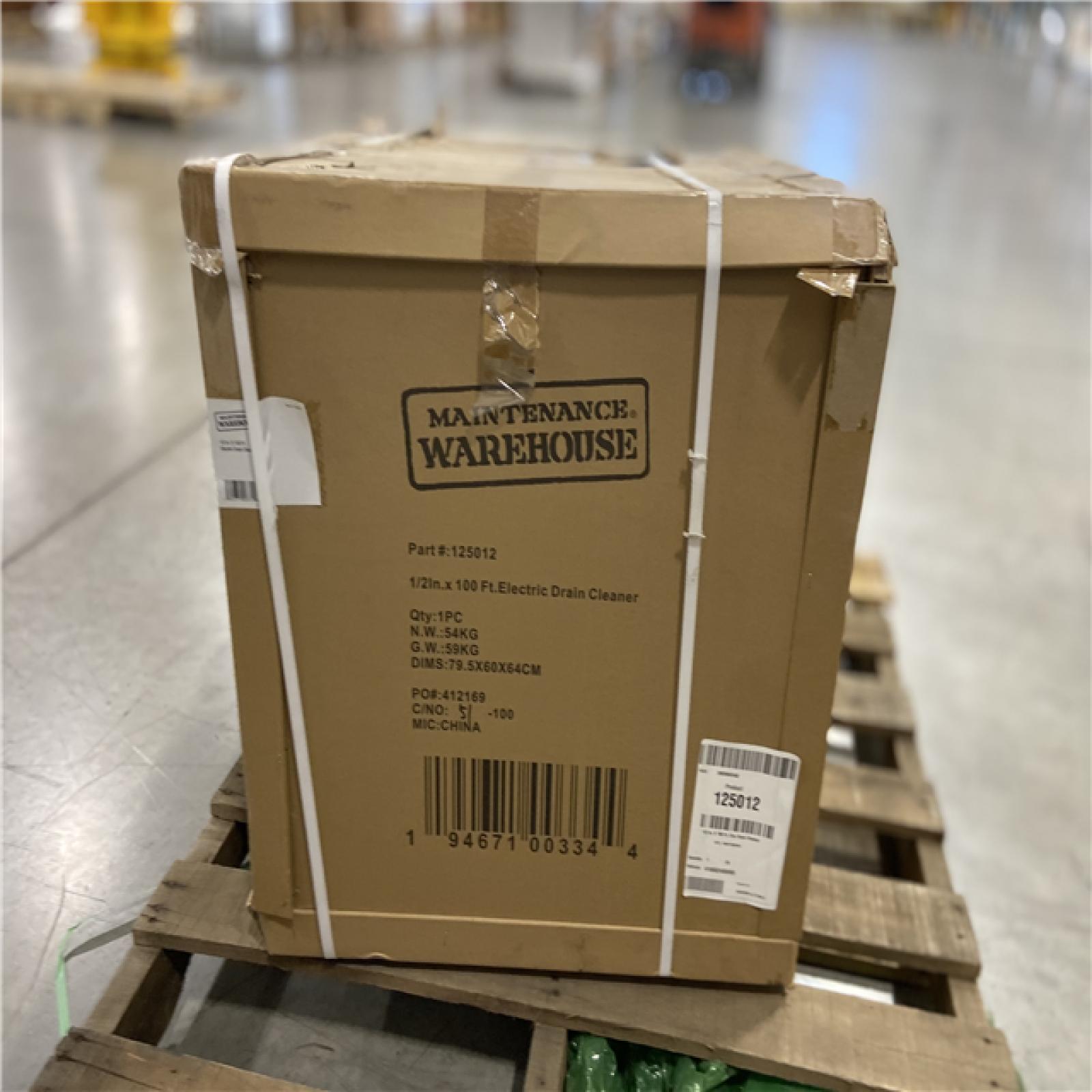 DALLAS LOCATION - Maintenance Warehouse® 1/2 In. X 100 Ft. Electric Drain Cleaner