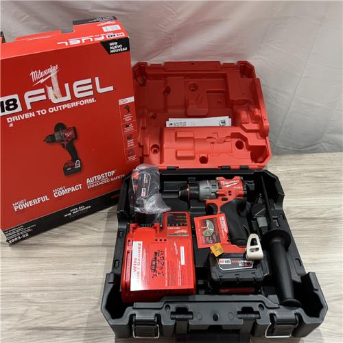 AS-IS Milwaukee FUEL 18V Lithium-Ion Brushless Cordless 1/2 in. Drill/Driver Kit