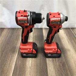 AS-IS Milwaukee 18V Lithium-Ion Brushless Cordless Compact Drill/Impact Combo Kit