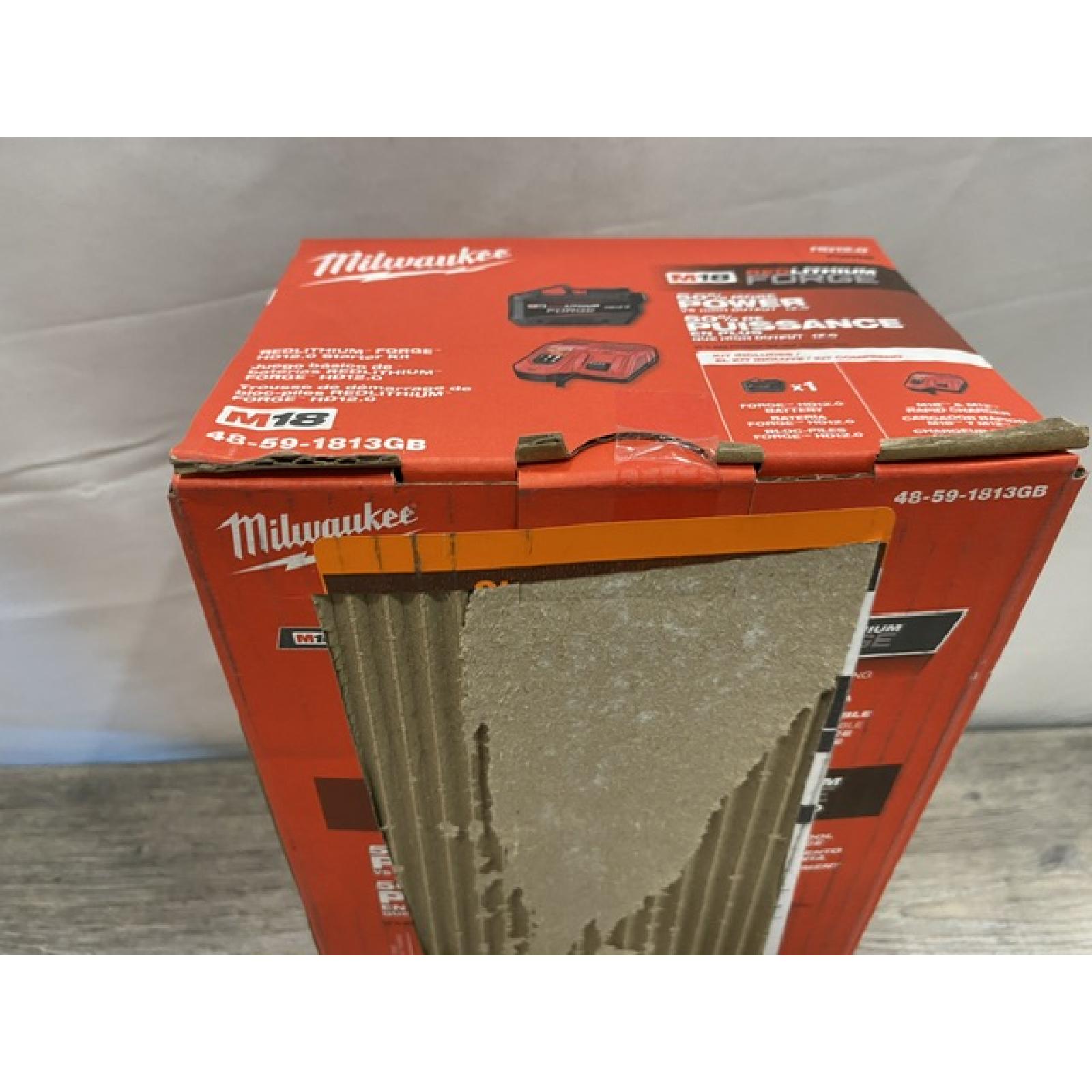 NEW - Milwaukee 18-Volt Lithium-Ion REDLITHIUM FORGE Starter Kit with 12. 0Ah Battery and Charger