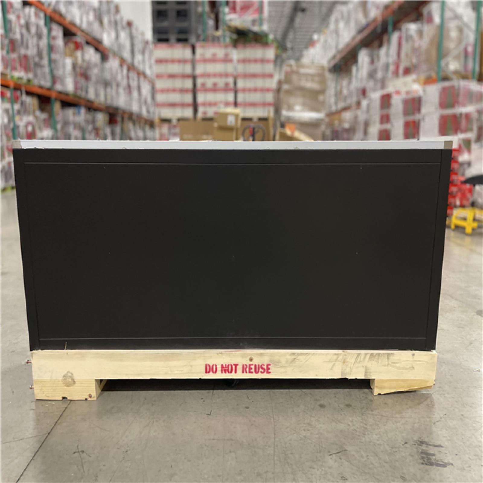 DALLAS LOCATION-  HUSKY 84 in. W x 24 in. D 18-Drawer Heavy-Duty Mobile Workbench with Stainless Steel Top in Matte Black