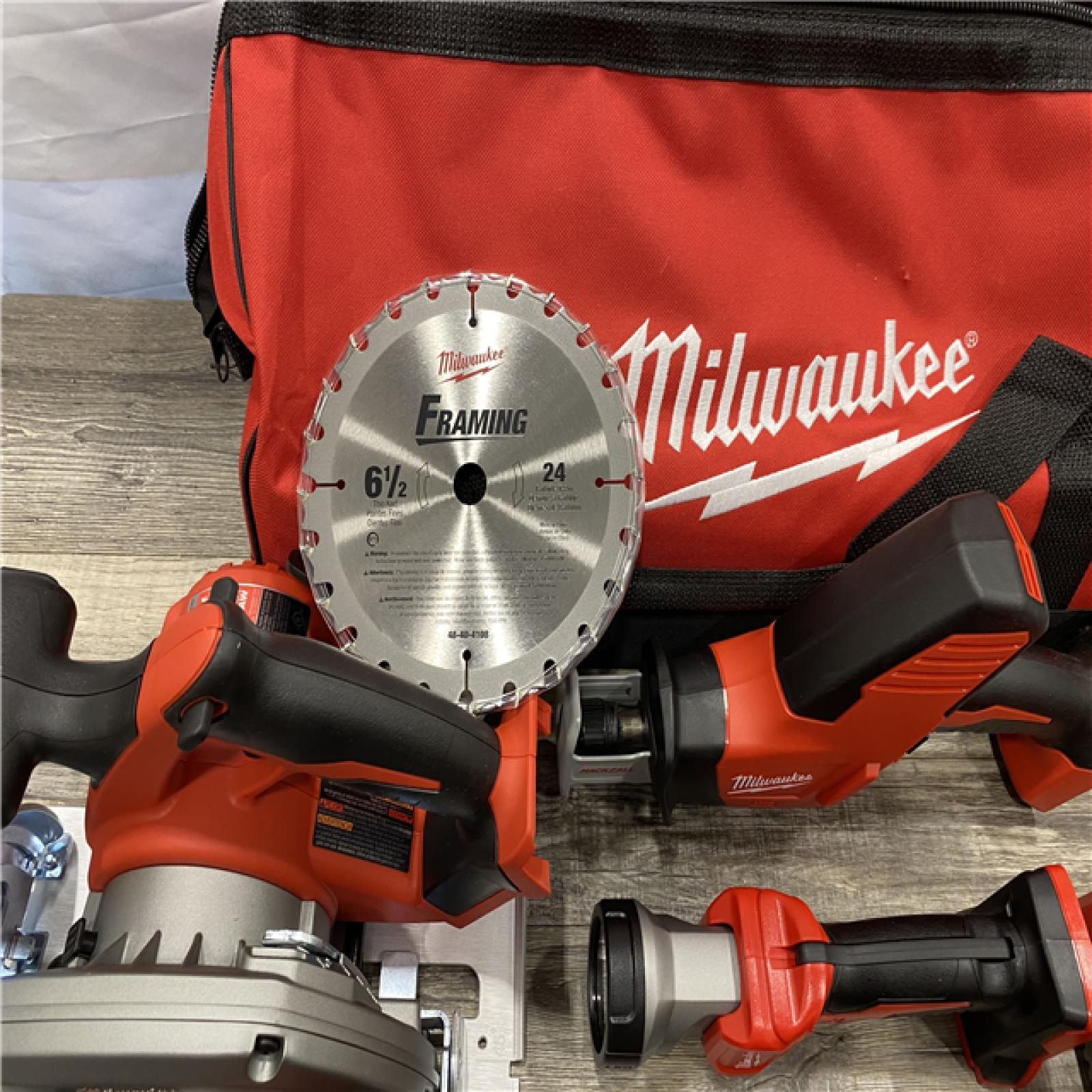 AS-IS Milwaukee 18V Lithium-Ion Cordless Combo Kit